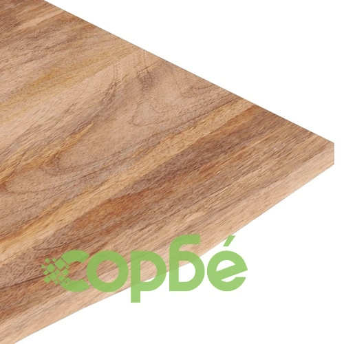 Плот за бюро с извивка 110x50x2,5 см грубо мангово дърво масив ➤ топ цена ➤ sorbe.bg