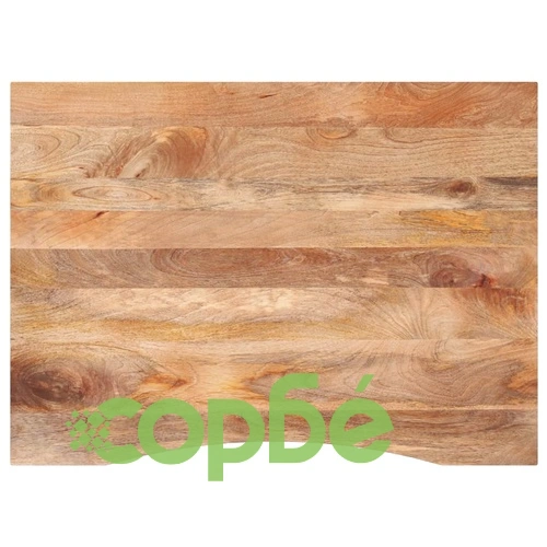 Плот за бюро с извивка 100x80x2,5 см грубо мангово дърво масив ➤ топ цена ➤ sorbe.bg