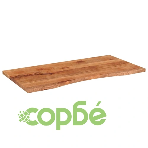 Плот за бюро с извивка 140x50x2,5 см грубо мангово дърво масив ➤ топ цена ➤ sorbe.bg