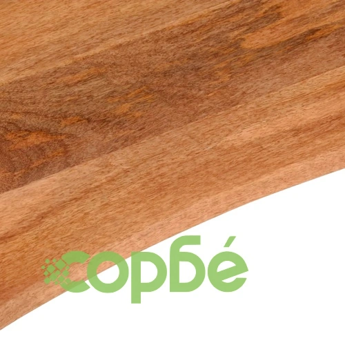 Плот за бюро с извивка 140x50x2,5 см грубо мангово дърво масив ➤ топ цена ➤ sorbe.bg