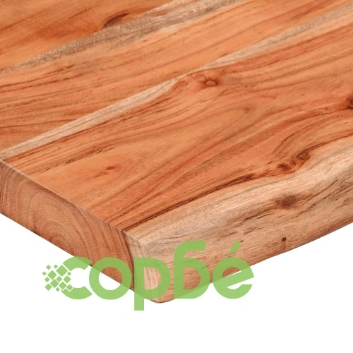 Стенен рафт, 180x20x2,5 см, правоъгълен, масив акация, жив ръб ➤ топ цена ➤ sorbe.bg