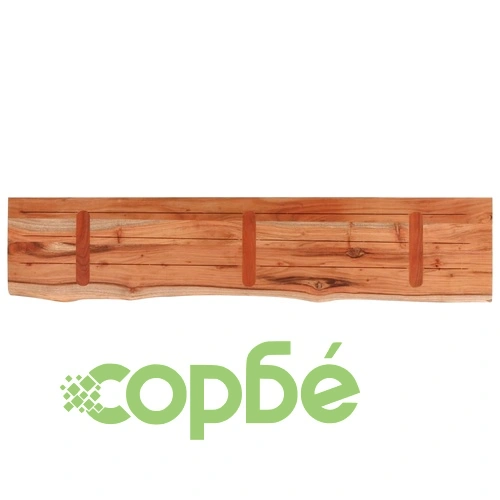 Плот за маса, 180x30x3,8 см, правоъгълен, акация масив, жив ръб ➤ топ цена ➤ sorbe.bg