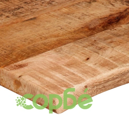 Плот за маса, 140x60x2,5 см, жив ръб, грубо мангово дърво масив ➤ топ цена ➤ sorbe.bg