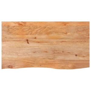 Плот за маса, жив ръб, 100x60x2,5 см, масивно дърво манго