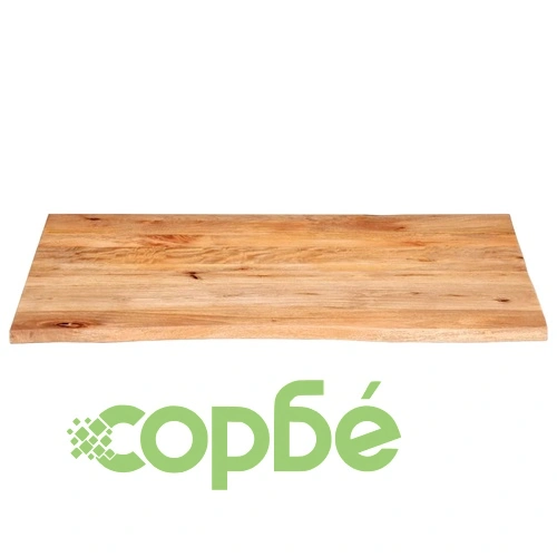 Плот за маса, жив ръб, 90x80x3,8 см, масивно дърво манго ➤ топ цена ➤ sorbe.bg