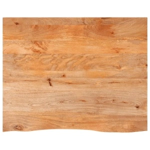 Плот за маса, жив ръб, 100x80x3,8 см, масивно дърво манго