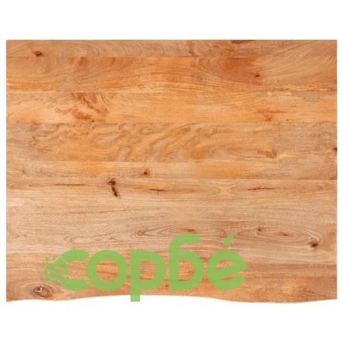 Плот за маса, жив ръб, 100x80x3,8 см, масивно дърво манго ➤ топ цена ➤ sorbe.bg