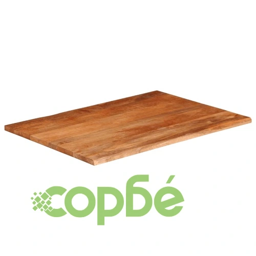 Плот за маса, жив ръб, 90x80x2,5 см, масивно дърво манго ➤ топ цена ➤ sorbe.bg