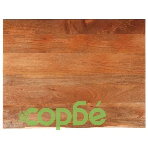 Плот за маса, жив ръб, 100x80x2,5 см, масивно дърво манго ➤ топ цена ➤ sorbe.bg