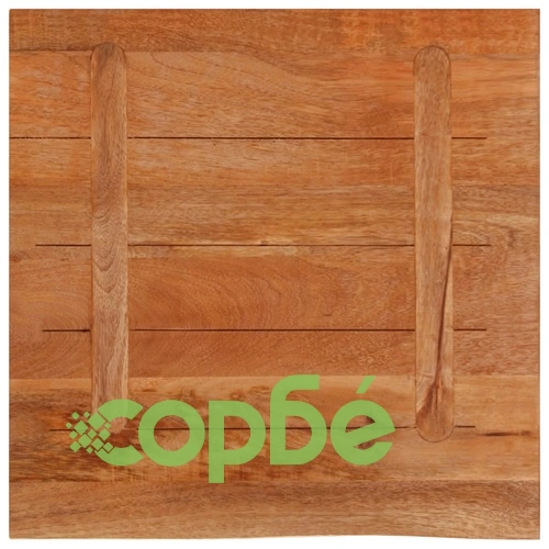 Плот за маса, жив ръб, 80x80x3,8 см, масивно дърво манго ➤ топ цена ➤ sorbe.bg