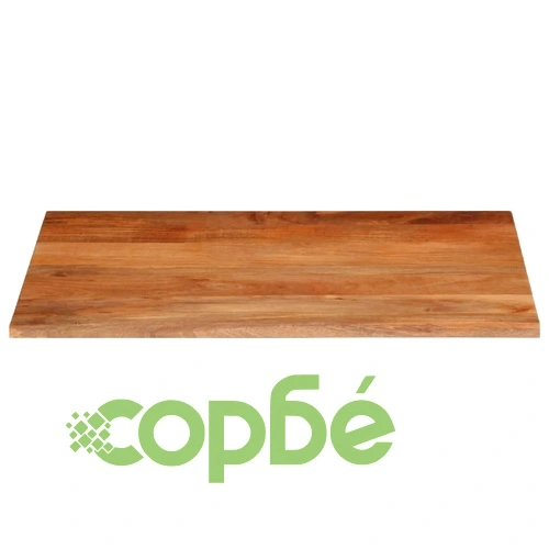 Плот за маса, жив ръб, 100x80x3,8 см, масивно дърво манго ➤ топ цена ➤ sorbe.bg