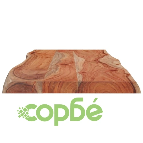 Плот за маса, 100x40x2,5 см, правоъгълен, акация масив, жив ръб ➤ топ цена ➤ sorbe.bg