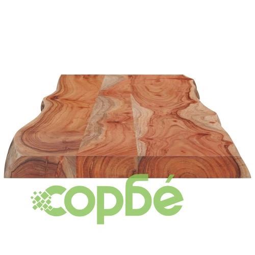 Плот за маса, 110x40x2,5 см, правоъгълен, акация масив, жив ръб ➤ топ цена ➤ sorbe.bg