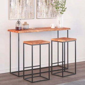 Плот за маса, 110x40x2,5 см, правоъгълен, акация масив, жив ръб