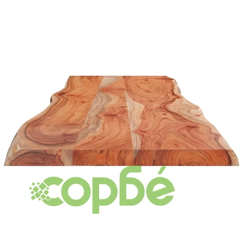 Плот за маса, 160x40x2,5 см, правоъгълен, акация масив, жив ръб ➤ топ цена ➤ sorbe.bg