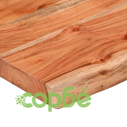 Плот за маса, 160x40x2,5 см, правоъгълен, акация масив, жив ръб ➤ топ цена ➤ sorbe.bg