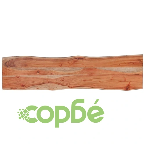 Плот за маса, 180x40x2,5 см, правоъгълен, акация масив, жив ръб ➤ топ цена ➤ sorbe.bg