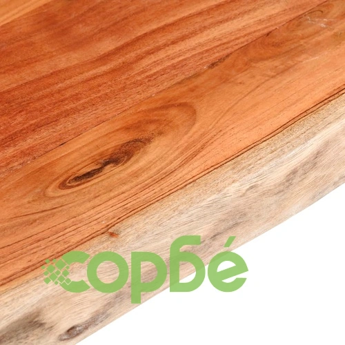 Плот за маса, 100x60x2,5 см, правоъгълен, акация масив, жив ръб ➤ топ цена ➤ sorbe.bg