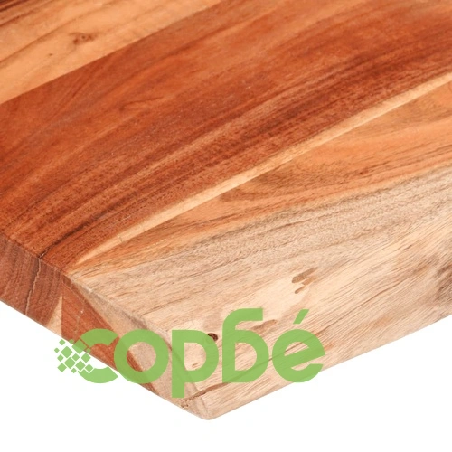 Плот за маса, 110x60x2,5 см, правоъгълен, акация масив, жив ръб ➤ топ цена ➤ sorbe.bg
