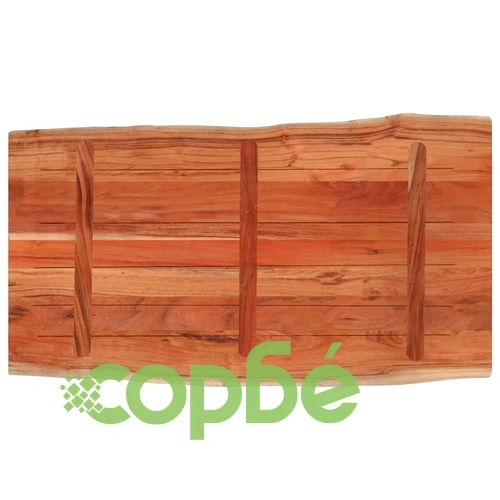 Плот за маса, 120x60x3,8 см, правоъгълен, акация масив, жив ръб ➤ топ цена ➤ sorbe.bg