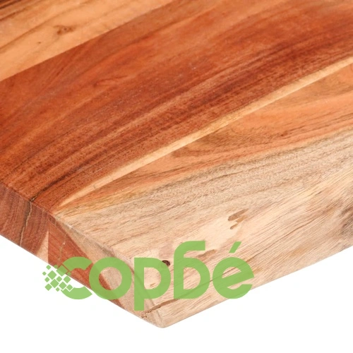 Плот за маса, 120x60x3,8 см, правоъгълен, акация масив, жив ръб ➤ топ цена ➤ sorbe.bg