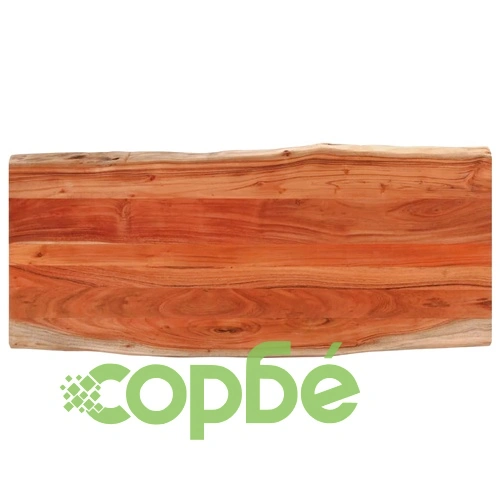 Плот за маса, 140x60x3,8 см, правоъгълен, акация масив, жив ръб ➤ топ цена ➤ sorbe.bg