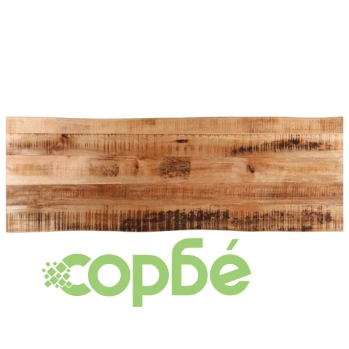 Плот за маса, жив ръб, 140x40x2,5 см, масивно дърво грубо манго ➤ топ цена ➤ sorbe.bg