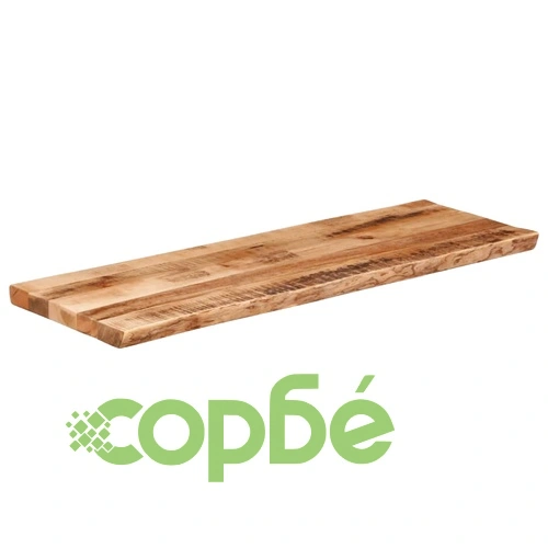 Плот за маса, жив ръб, 140x40x2,5 см, масивно дърво грубо манго ➤ топ цена ➤ sorbe.bg