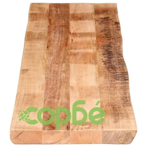Плот за маса, жив ръб, 160x40x2,5 см, масивно дърво грубо манго ➤ топ цена ➤ sorbe.bg