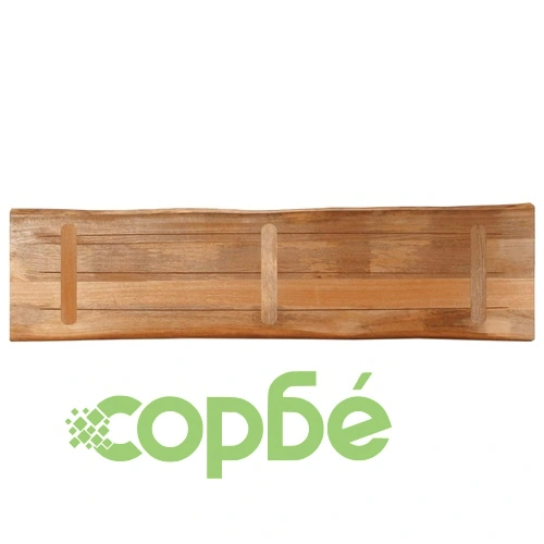 Плот за маса, жив ръб, 160x40x2,5 см, масивно дърво грубо манго ➤ топ цена ➤ sorbe.bg