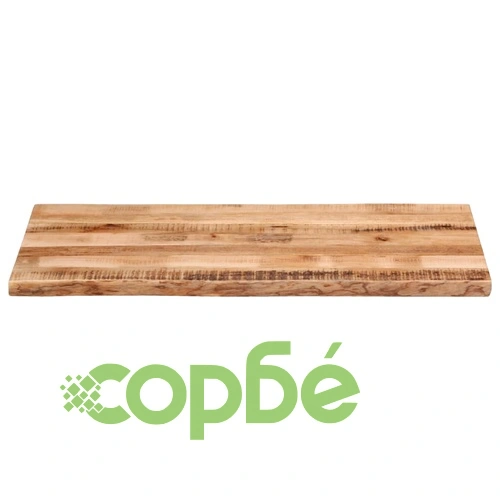Плот за маса, жив ръб, 110x60x2,5 см, масивно дърво грубо манго ➤ топ цена ➤ sorbe.bg