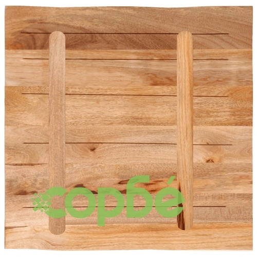 Плот за маса, жив ръб, 80x80x2,5 см, масивно дърво грубо манго ➤ топ цена ➤ sorbe.bg