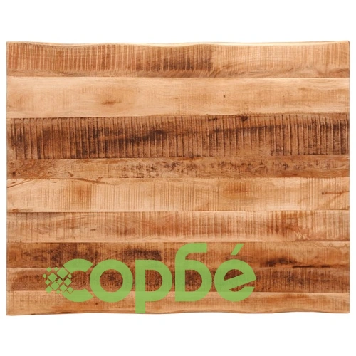 Плот за маса, жив ръб, 100x80x2,5 см, масивно дърво грубо манго ➤ топ цена ➤ sorbe.bg