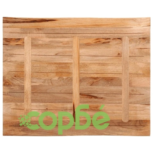 Плот за маса, жив ръб, 110x80x2,5 см, масивно дърво грубо манго ➤ топ цена ➤ sorbe.bg