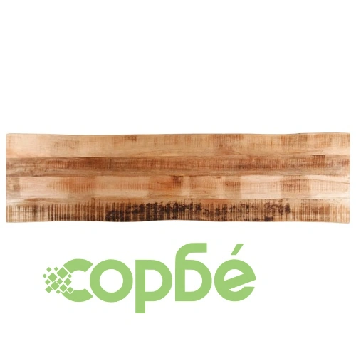 Плот за маса, жив ръб, 180x40x3,8 см, масивно дърво грубо манго ➤ топ цена ➤ sorbe.bg