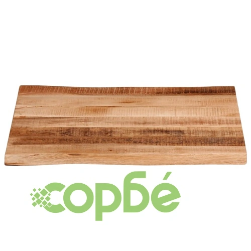 Плот за маса, жив ръб, 80x80x3,8 см, масивно дърво грубо манго ➤ топ цена ➤ sorbe.bg