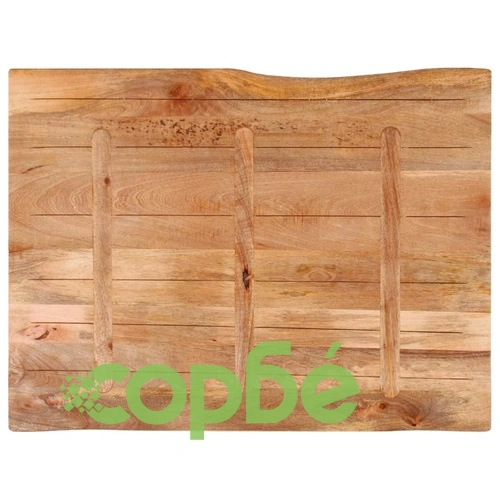 Плот за маса, 90x80x2,5 см, жив ръб, масивно дърво манго ➤ топ цена ➤ sorbe.bg