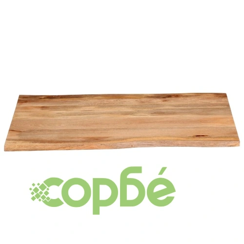 Плот за маса, 100x80x2,5 см, жив ръб, масивно дърво манго ➤ топ цена ➤ sorbe.bg