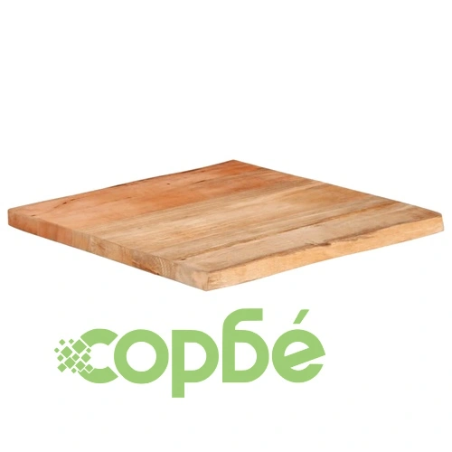 Плот за маса, 80x80x3,8 см, жив ръб, масивно дърво манго ➤ топ цена ➤ sorbe.bg