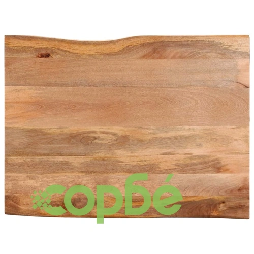 Плот за маса, 100x80x3,8 см, жив ръб, масивно дърво манго ➤ топ цена ➤ sorbe.bg