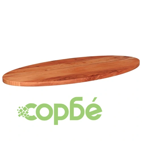 Плот за маса, 140x50x2,5 см, овален, масивна акация ➤ топ цена ➤ sorbe.bg