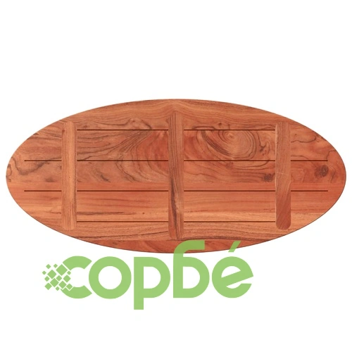 Плот за маса, 140x60x2,5 см, овален, масивна акация ➤ топ цена ➤ sorbe.bg