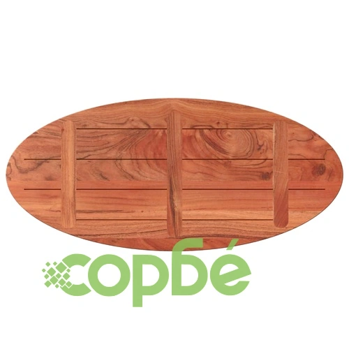 Плот за маса, 100x50x3,8 см, овален, масивна акация ➤ топ цена ➤ sorbe.bg
