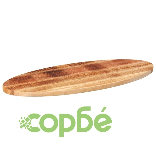 Плот за маса, 110x50x3,8 см, овален, масивно дърво манго ➤ топ цена ➤ sorbe.bg