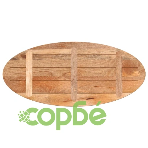 Плот за маса, 140x50x2,5 см, овален, масивно дърво манго ➤ топ цена ➤ sorbe.bg