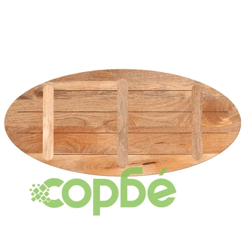 Плот за маса, 140x50x3,8 см, овален, масивно дърво манго ➤ топ цена ➤ sorbe.bg