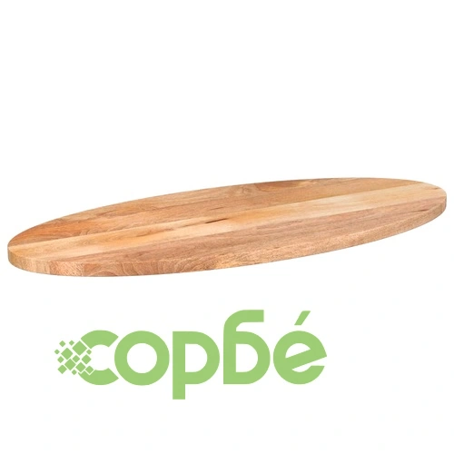 Плот за маса, 120x60x3,8 см, овален, масивно дърво манго ➤ топ цена ➤ sorbe.bg