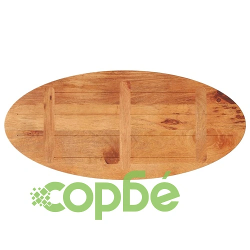 Плот за маса, 140x50x2,5 см, овален, масивно дърво манго ➤ топ цена ➤ sorbe.bg
