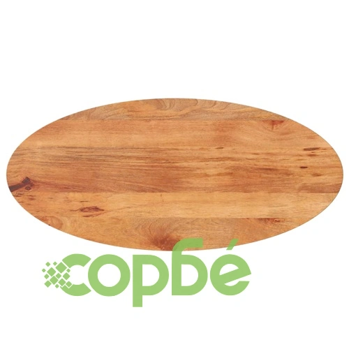 Плот за маса, 120x60x2,5 см, овален, масивно дърво манго ➤ топ цена ➤ sorbe.bg