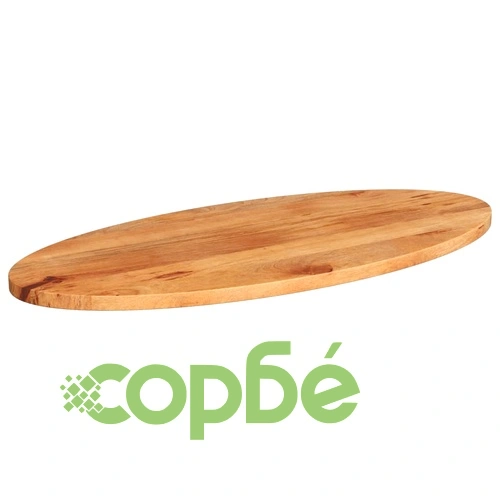 Плот за маса, 140x60x2,5 см, овален, масивно дърво манго ➤ топ цена ➤ sorbe.bg